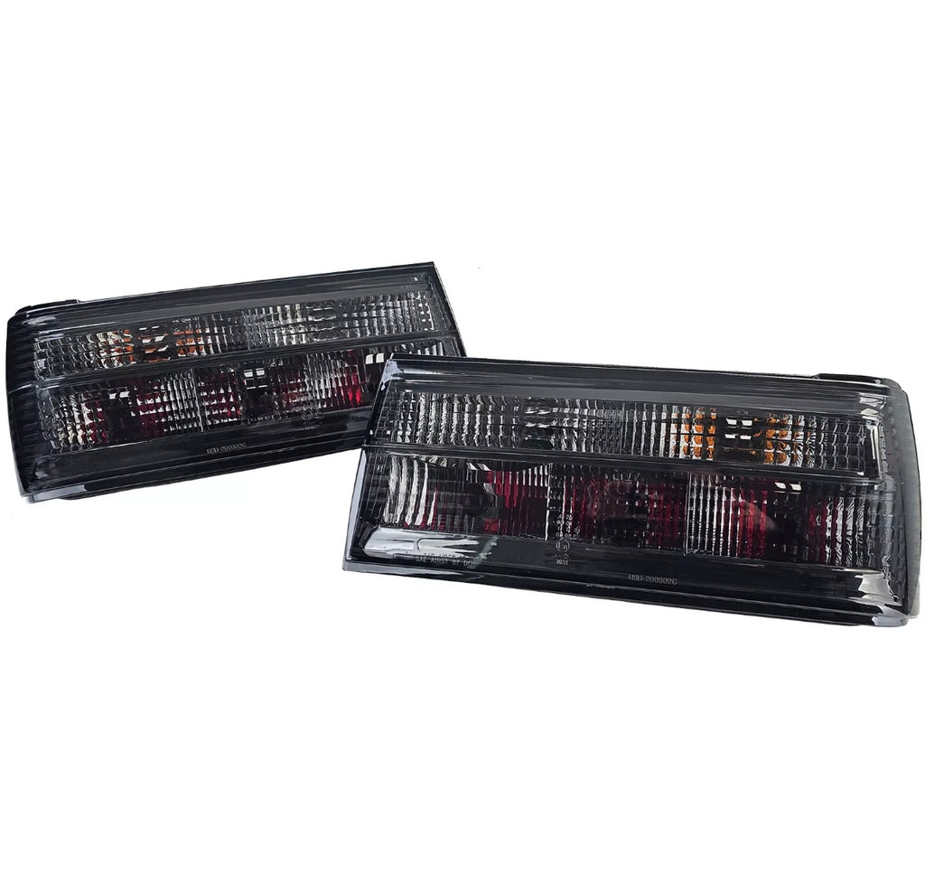 Clear glass taillights, black smoked, (3 Series)E30 Facelift