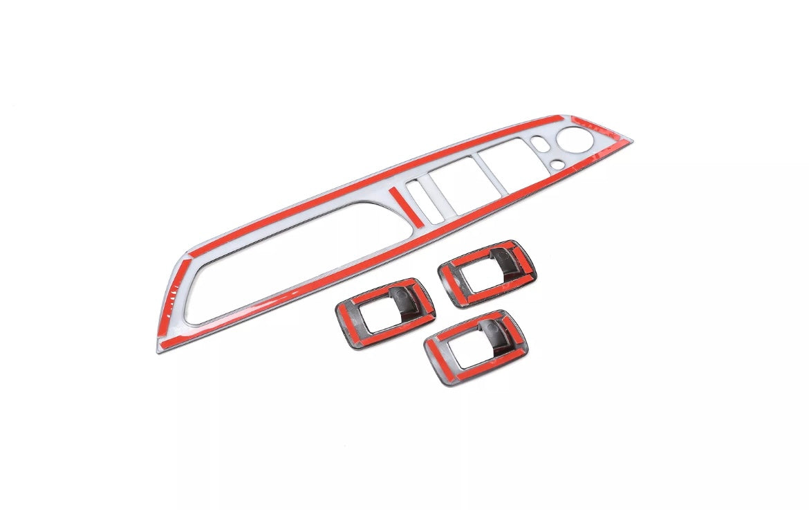 Window regulator frame cover glossy black (x5) e70