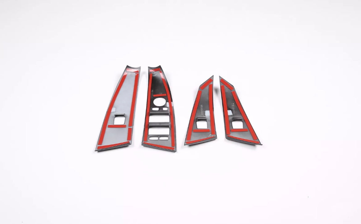 Glossy black window regulator frame cover (5 Series)E60