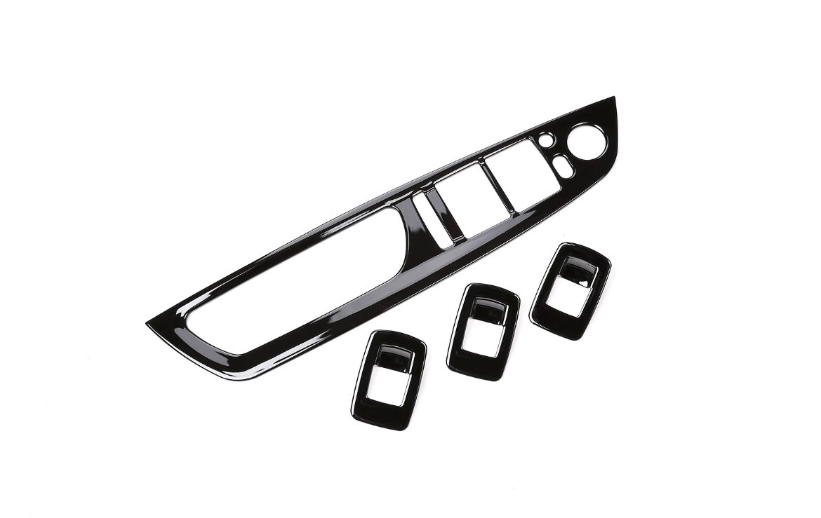 Window regulator frame cover glossy black (x5) e70