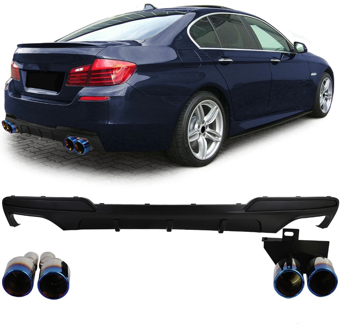 Rear diffuser + titanium exhaust pipes, F10