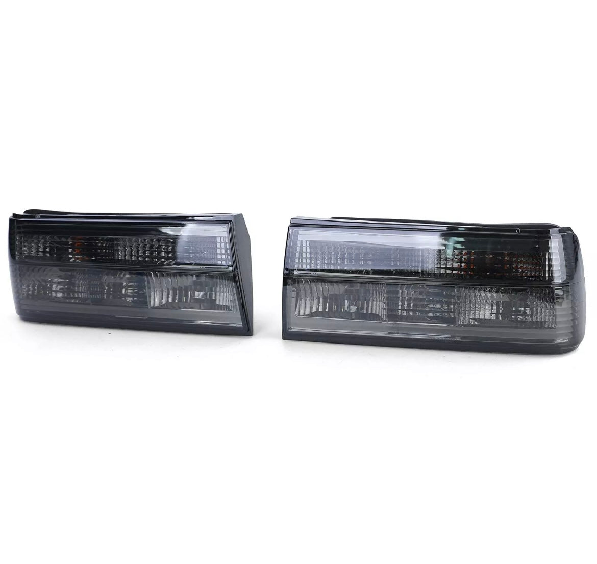 Clear glass taillights, black smoked, (3 Series)E30 Facelift