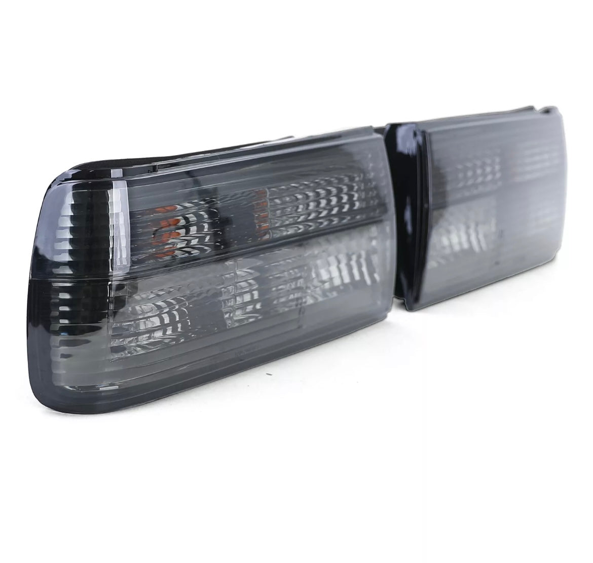 Clear glass taillights, black smoked, (3 Series)E30 Facelift