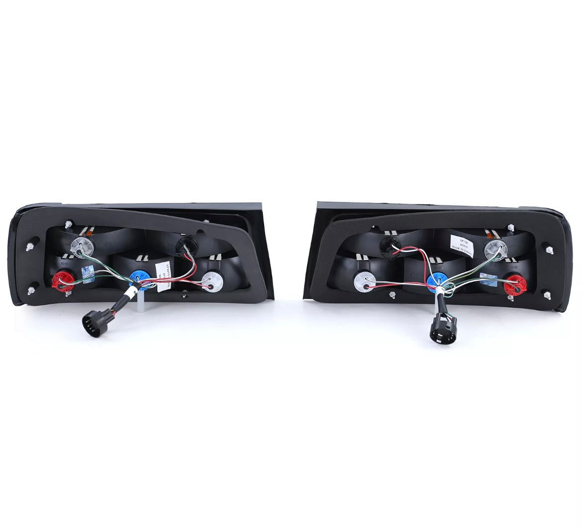 Clear glass taillights, black smoked, (3 Series)E30 Facelift