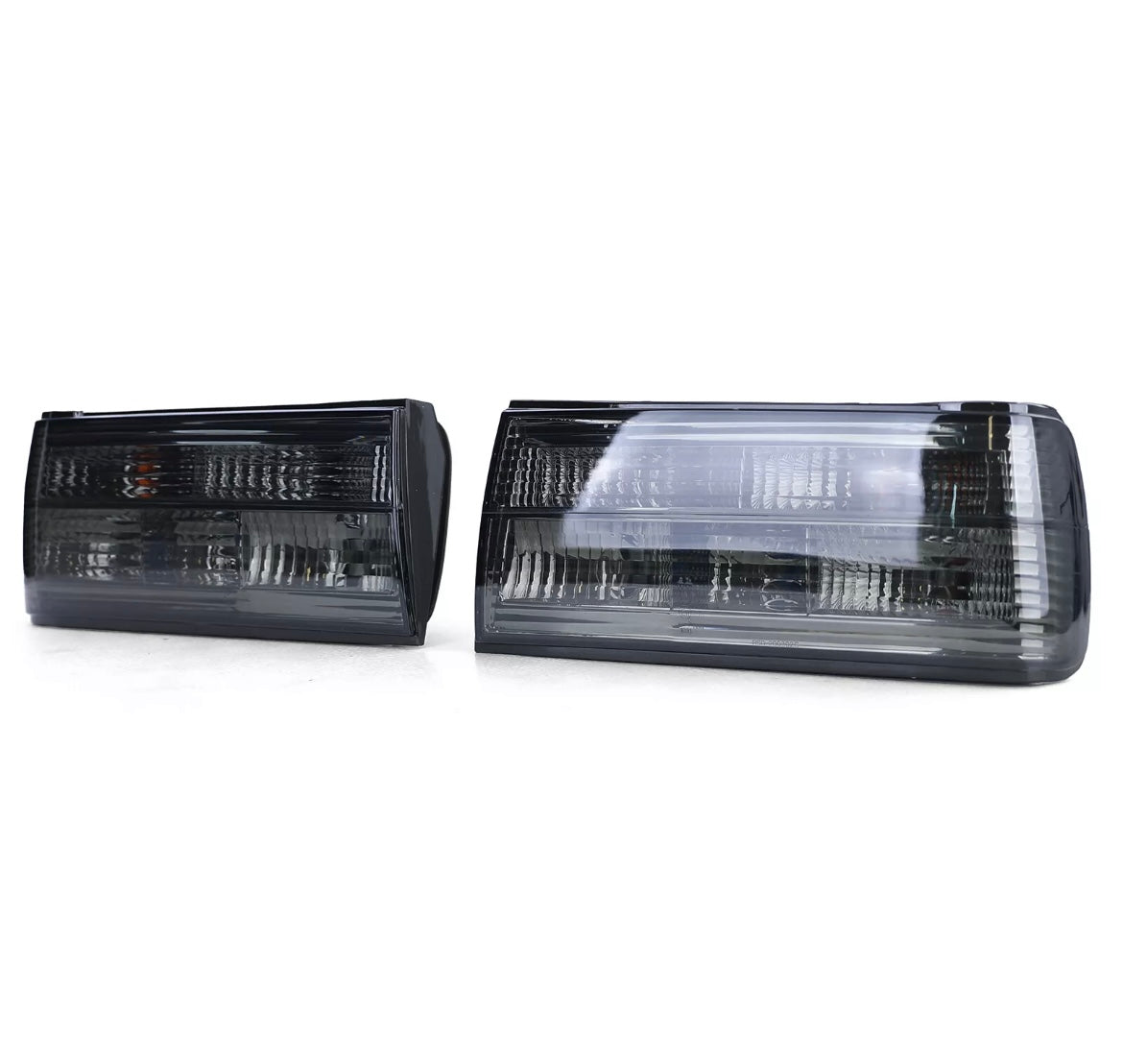 Clear glass taillights, black smoked, (3 Series)E30 Facelift